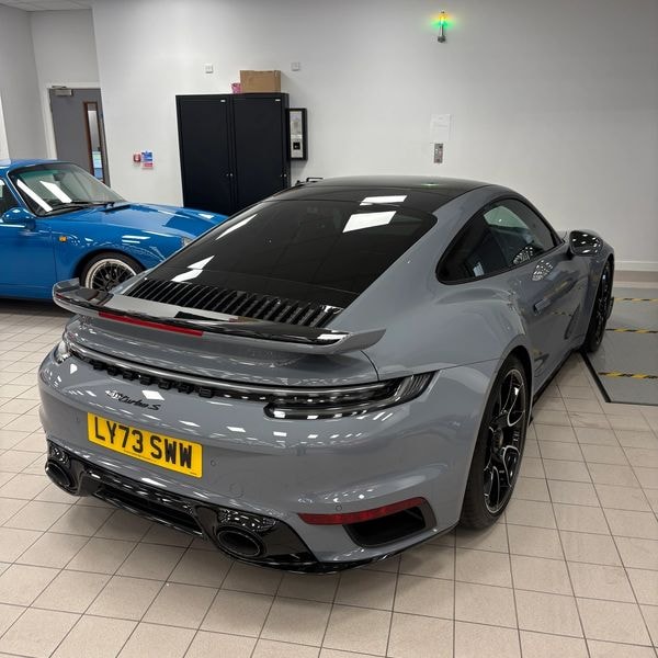 Prestige sports car showroom gloss finish